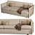 Elegant Formenti Darling Sofa 3D model small image 1