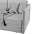 Elegant Formenti Darling Sofa 3D model small image 5