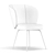 Elegant Upholstered Dining Chair 3D model small image 5