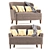 Elegant Masseto Sofa: Luxurious Comfort 3D model small image 1