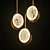 Marble Disks Pendant: Elegant Illumination for Modern Spaces 3D model small image 1