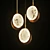 Marble Disks Pendant: Elegant Illumination for Modern Spaces 3D model small image 2