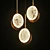 Marble Disks Pendant: Elegant Illumination for Modern Spaces 3D model small image 3