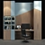 Modern Wood Cabinet Furniture 3D model small image 1