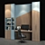 Modern Wood Cabinet Furniture 3D model small image 2