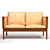 Modern Sofa CH162: 3D Model with Materials & Textures 3D model small image 1