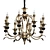 Elegant Illumination: Candela 18-Light Chandelier 3D model small image 1