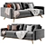 Finely Crafted Alfinch Sofa 3D model small image 1