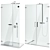 Modern Shower Enclosures & Doors: Radaway Arta Set 100 3D model small image 2