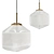 Transparent Glass Pendant Light 3D model small image 1