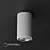 HOKASU Tube: Sleek Surface Mounted Lamp 3D model small image 1