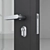 Premium Aluminum Door 9: Vray & Corona Renders 3D model small image 4