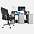 Modern Office Furniture Set 3D model small image 3