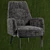 Modern Clipper Armchair: Stylish, Comfortable, and High-quality 3D model small image 4