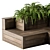 Urban Oasis Bench: Integrating Nature in Architecture 3D model small image 2