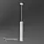 Minimalist Tube Hang Pendant Lamp 3D model small image 1