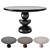 Elegant Marble Dining Table 3D model small image 1