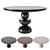 Elegant Marble Dining Table 3D model small image 6