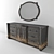 Vintage Loft-Style Chest of Drawers 3D model small image 2