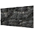 Sleek Black Stone Wall 3D model small image 2