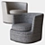 Apollo Armchair: Modern Luxury Design 3D model small image 2