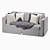 Modern Fabric Sofa: V-Ray/Corona, Realistic Design 3D model small image 2