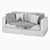 Modern Fabric Sofa: V-Ray/Corona, Realistic Design 3D model small image 5