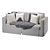 Modern Fabric Sofa: V-Ray/Corona, Realistic Design 3D model small image 6