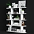 Contemporary Decorative Shelving 3D model small image 3