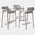 Sleek Fulgens Stool: B&B Italia 3D model small image 3