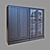 Sleek Glass Door Storage 3D model small image 3