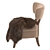 Luxury Tosconova Cigar Chair 3D model small image 3