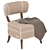 Luxury Tosconova Cigar Chair 3D model small image 5