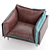 Elegant Bovino Armchair: 3D Model 3D model small image 3