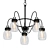 Rustic Pewter Chandelier: Crofton 5-Light 3D model small image 1