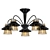 Elegant Brown Chandelier - Gavana 3D model small image 1