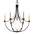 Elegant Crystal Chandelier - ELK 10515 3D model small image 1