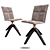 Modern NAOS STARWOOD Chair 3D model small image 1