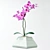 Elegant Orchid in Stylish Pot 3D model small image 9