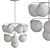 Elegant 10-Light Spotlight Chandelier 3D model small image 2