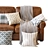 Fremont Roll Arm Sofa: Classic Elegance for Your Living Space 3D model small image 3