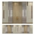 Elevated Wood & Metal Wall Panels 3D model small image 1