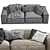 livingdivani Leather Sofa: Extra Wall 3D model small image 5