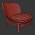 Elegant Rattan Nautico Sofa 3D model small image 4