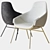 Anita High Back Armchair: Elegant and Comfortable 3D model small image 1