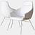 Anita High Back Armchair: Elegant and Comfortable 3D model small image 3