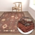 Luxury Carpet Set 1471 3D model small image 5