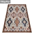 Luxury Textured Carpet Set 3D model small image 2