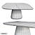 Giorgetti Disegual Table: Innovative Contemporary Design 3D model small image 3