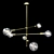 Sleek Hikari Sputnik Chandelier 3D model small image 2